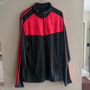 Nike XL Men’s Black & Pink Athletic Track Jacket